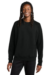 Allmade® Unisex Organic CVC Fleece Crewneck Sweatshirt - Deep Black - XS